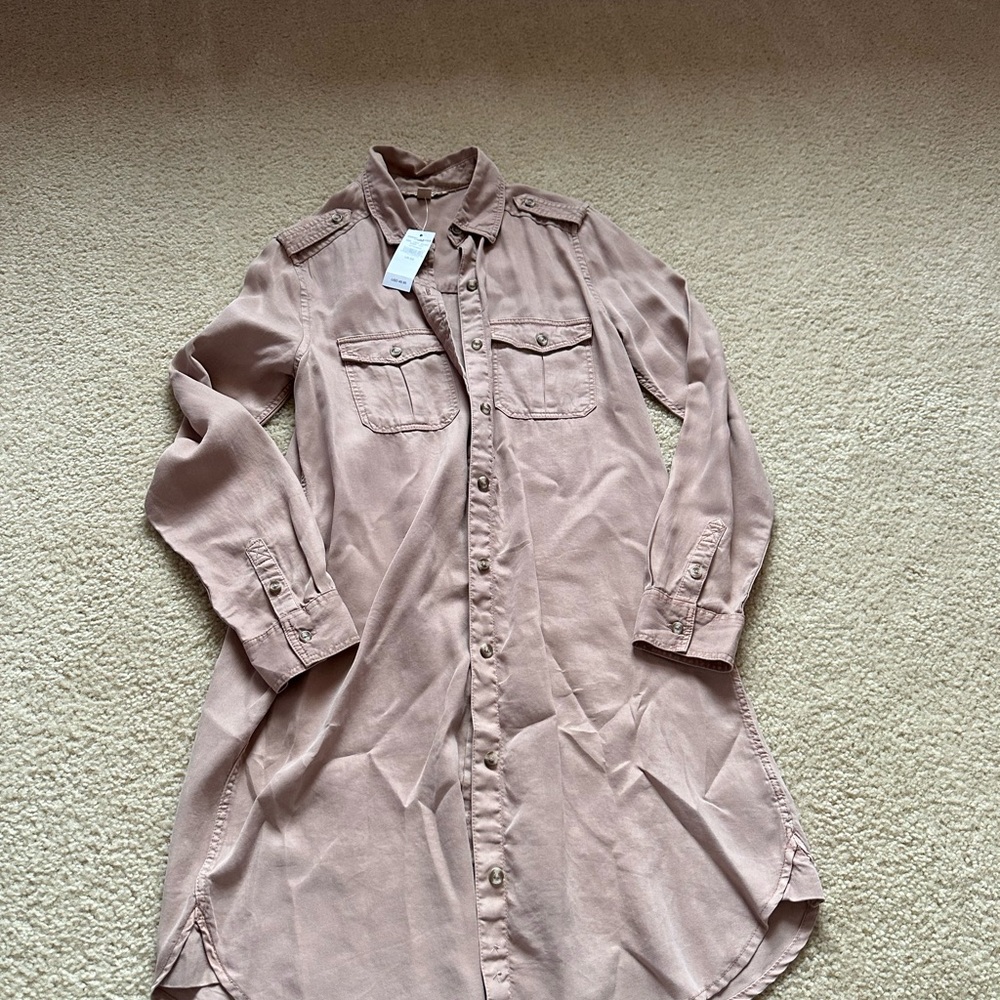 American Eagle button up long shirt dress.